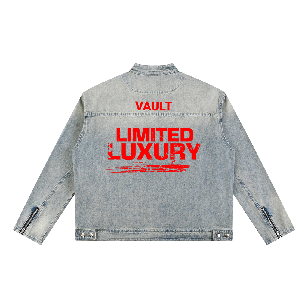 Limited Edition Vintage Wash Zip Denim Jacket
