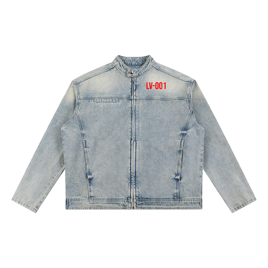 Limited Edition Vintage Wash Zip Denim Jacket