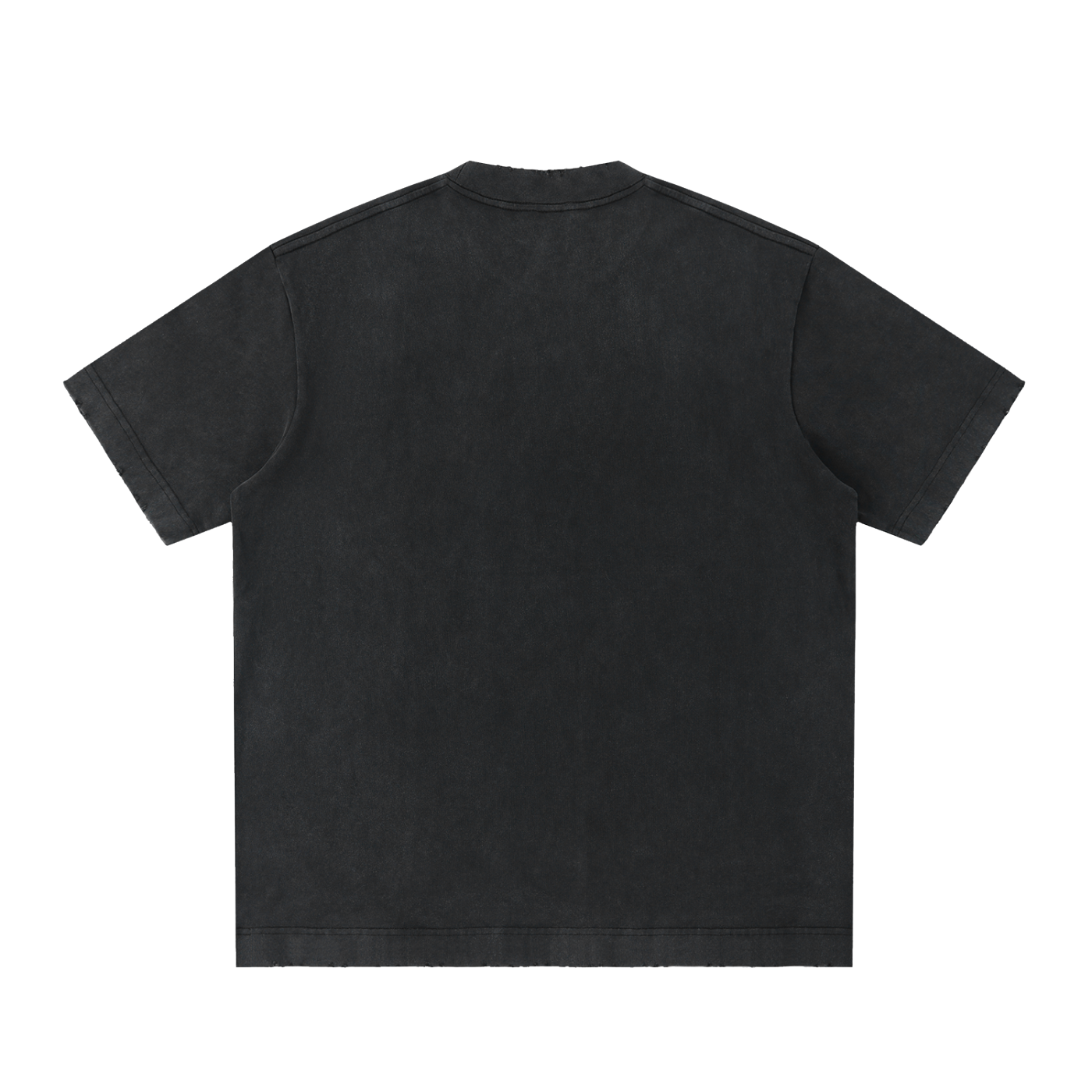 Heavyweight Vintage Washed Frayed T-Shirt | VaultWear